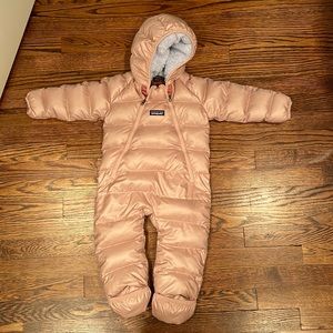 PatagoniaHi-Loft Down Sweater Bunting - Infant Girls' in Fuzzy Mauve (color)